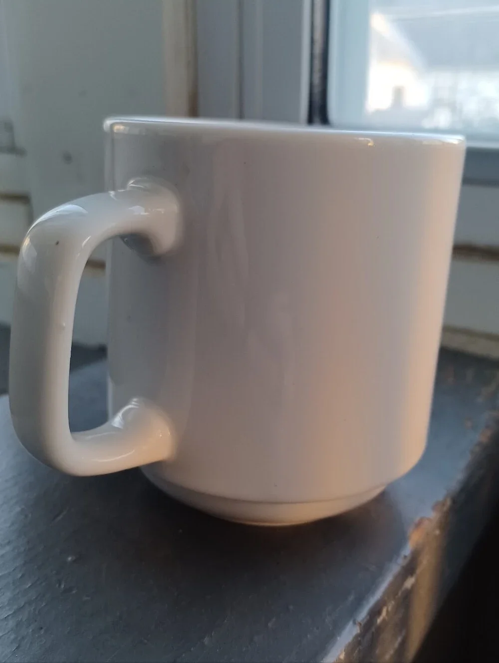 Vintage 80s Morris the orange cat ceramic coffee cup